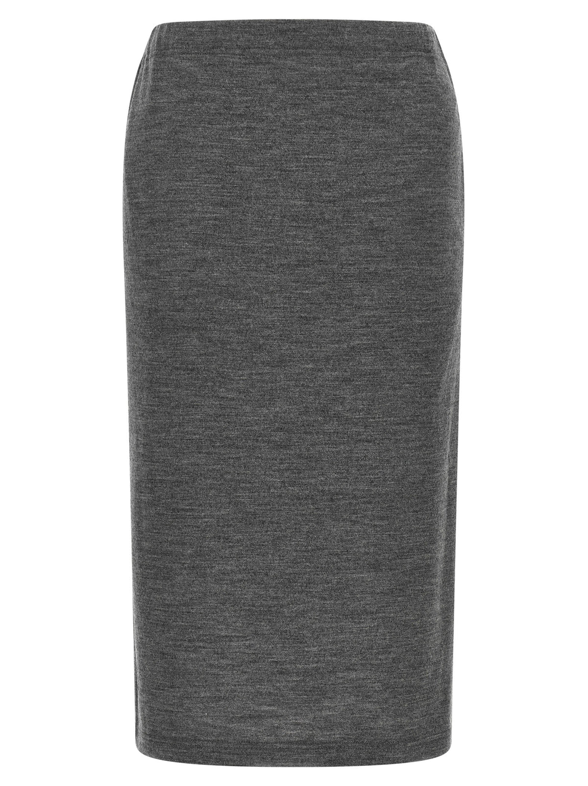 Junya Watanabe Mélange Wool Skirt Grey