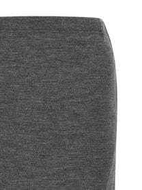 Junya Watanabe Mélange Wool Skirt Grey