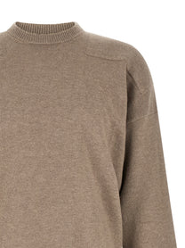 Jil Sander Mélange Wool Sweater Beige