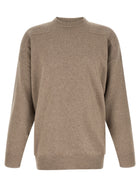 Jil Sander Mélange Wool Sweater Beige