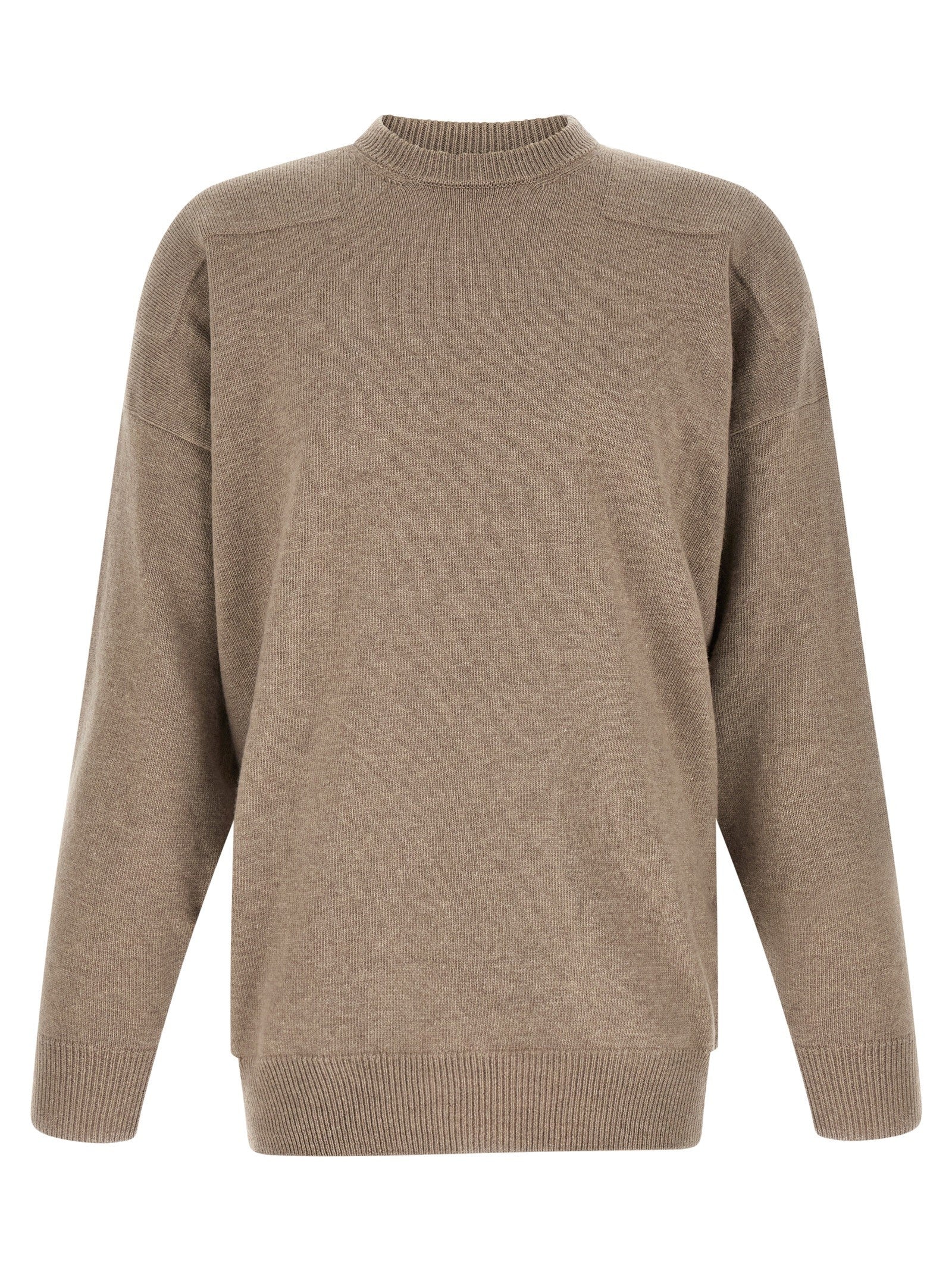 Jil Sander Mélange Wool Sweater Beige
