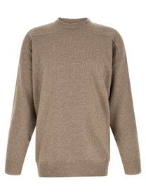 Jil Sander Mélange Wool Sweater Beige