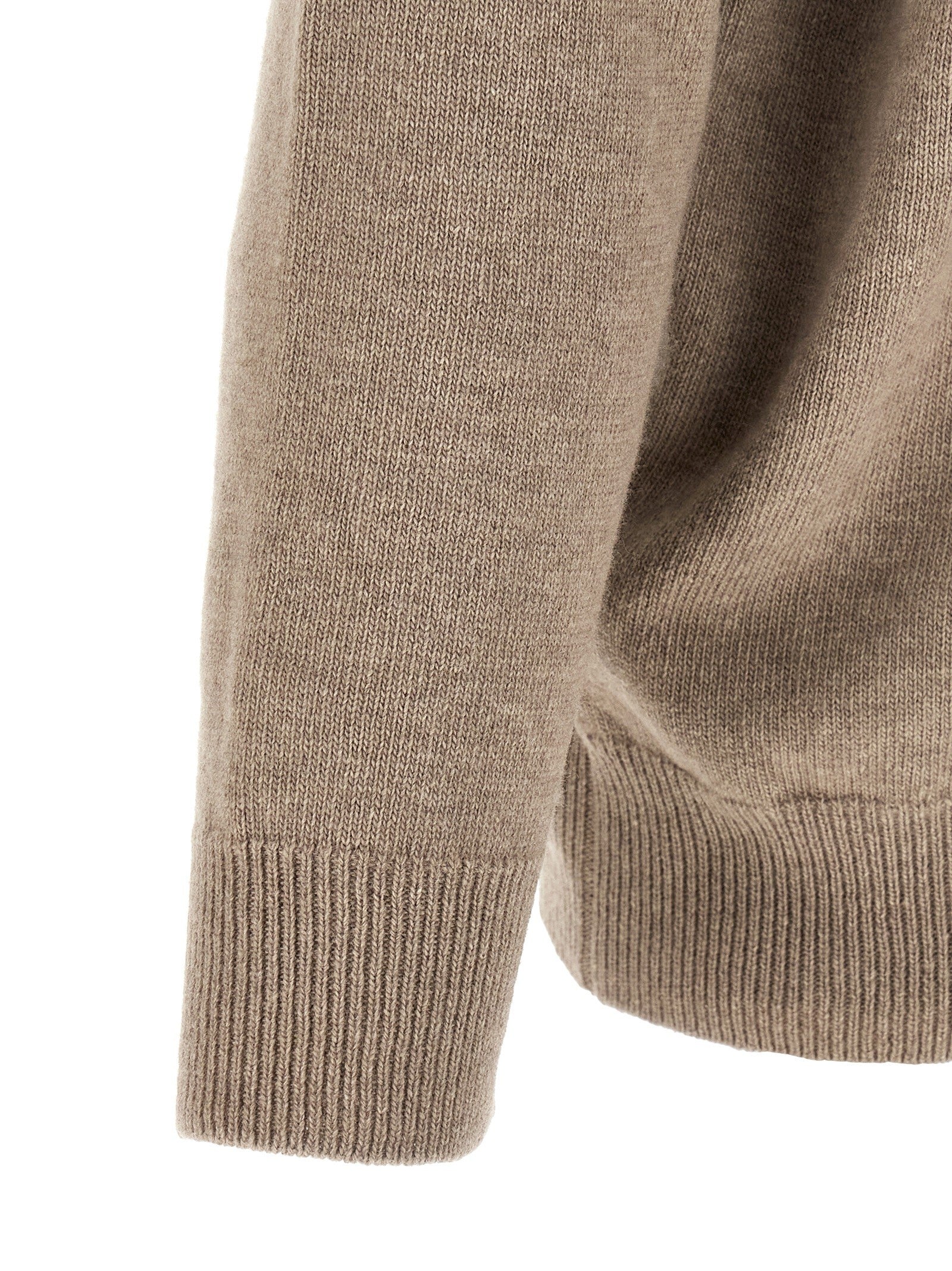 Jil Sander Mélange Wool Sweater Beige