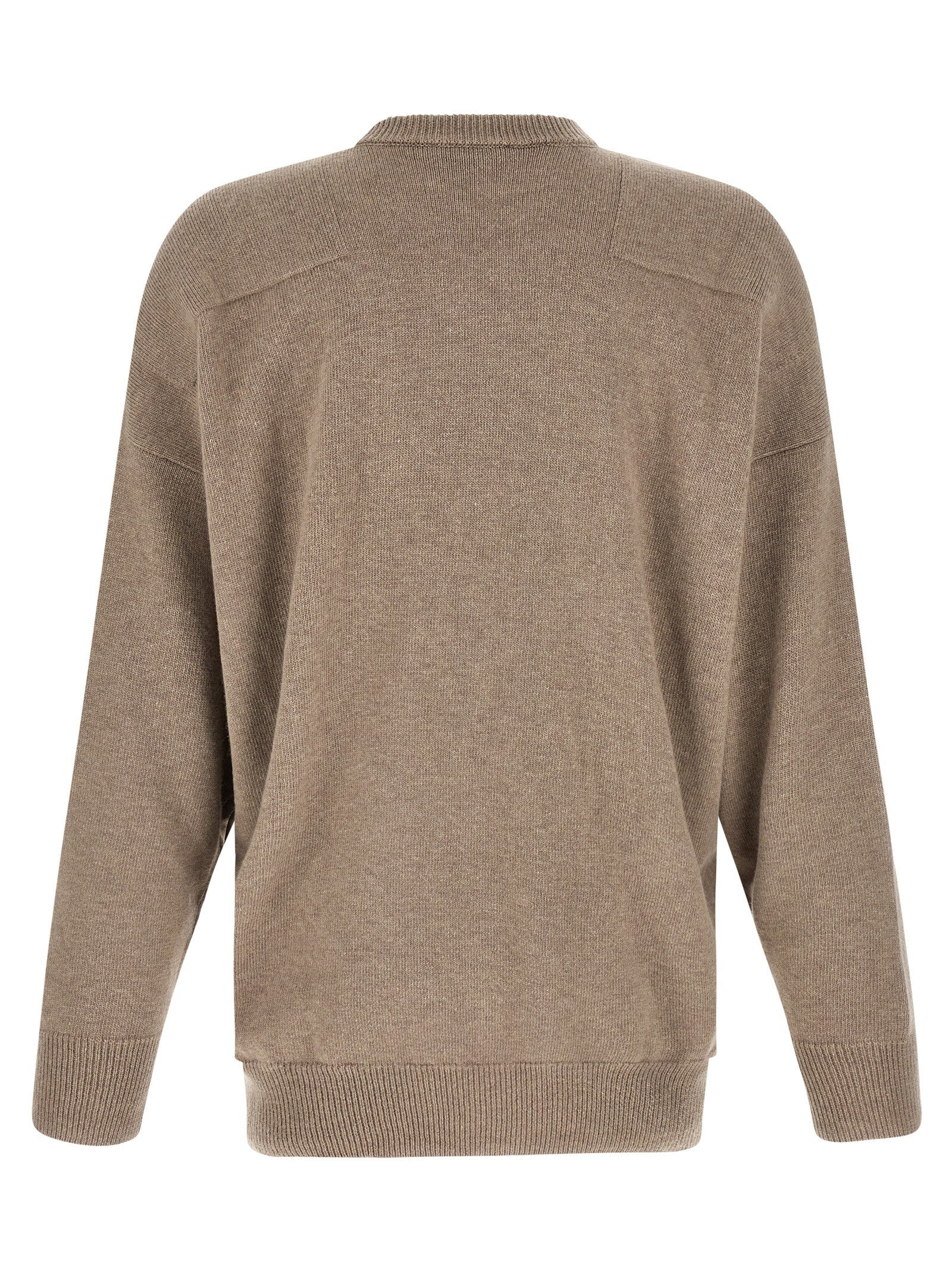 Jil Sander Mélange Wool Sweater Beige