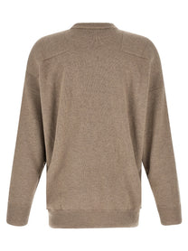 Jil Sander Mélange Wool Sweater Beige