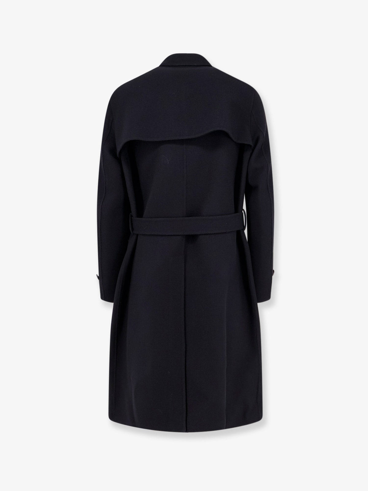 Hevò Men's Melendugno Wool Coat Black