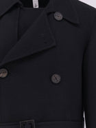 Hevò Men's Melendugno Wool Coat Black