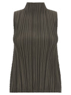 Pleats Please Issey Miyake Mellow Pleats Blouse Green