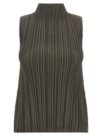 Pleats Please Issey Miyake Mellow Pleats Blouse Green