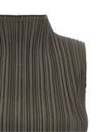 Pleats Please Issey Miyake Mellow Pleats Blouse Green