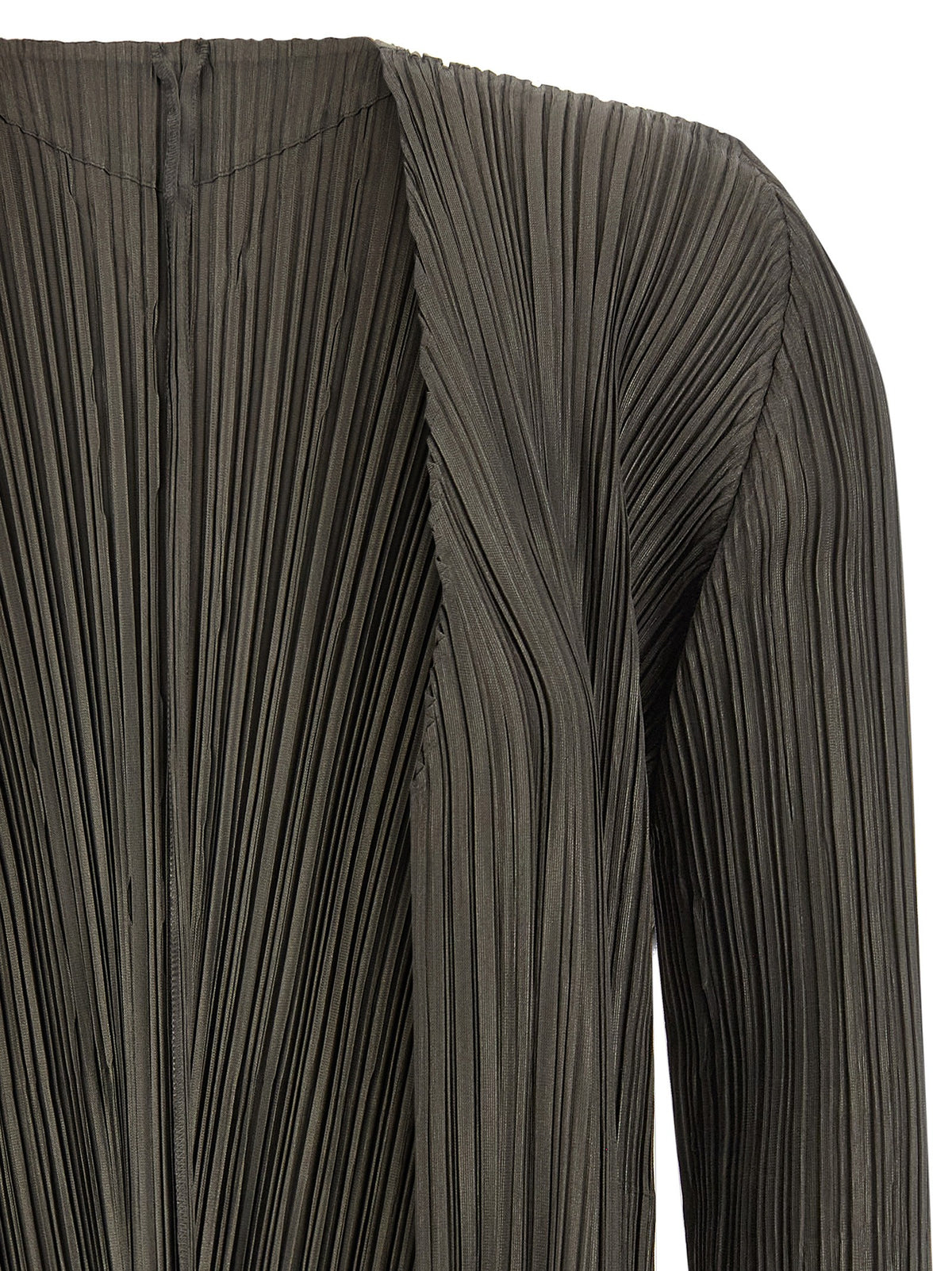 Pleats Please Issey Miyake Mellow Pleats Cardigan Green