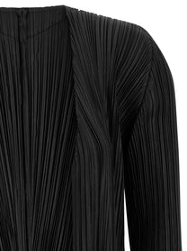 Pleats Please Issey Miyake Mellow Pleats Cardigan Black