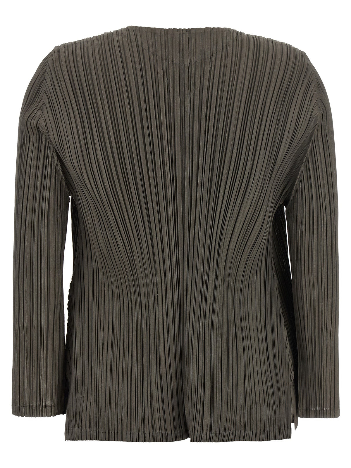 Pleats Please Issey Miyake Mellow Pleats Cardigan Green
