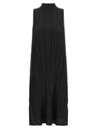 Pleats Please Issey Miyake Mellow Pleats Dress Black