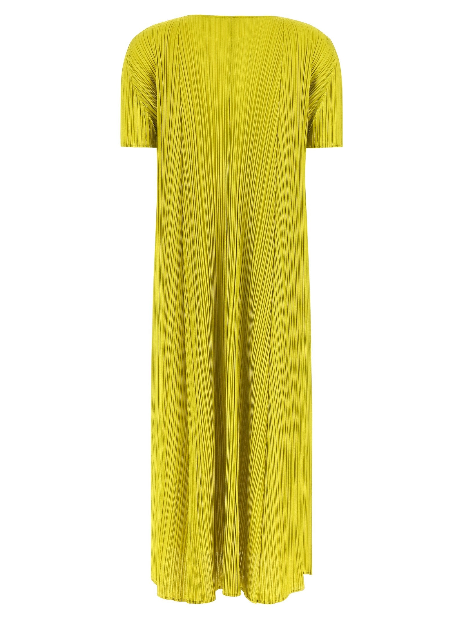 Pleats Please Issey Miyake Mellow Pleats Dress Green