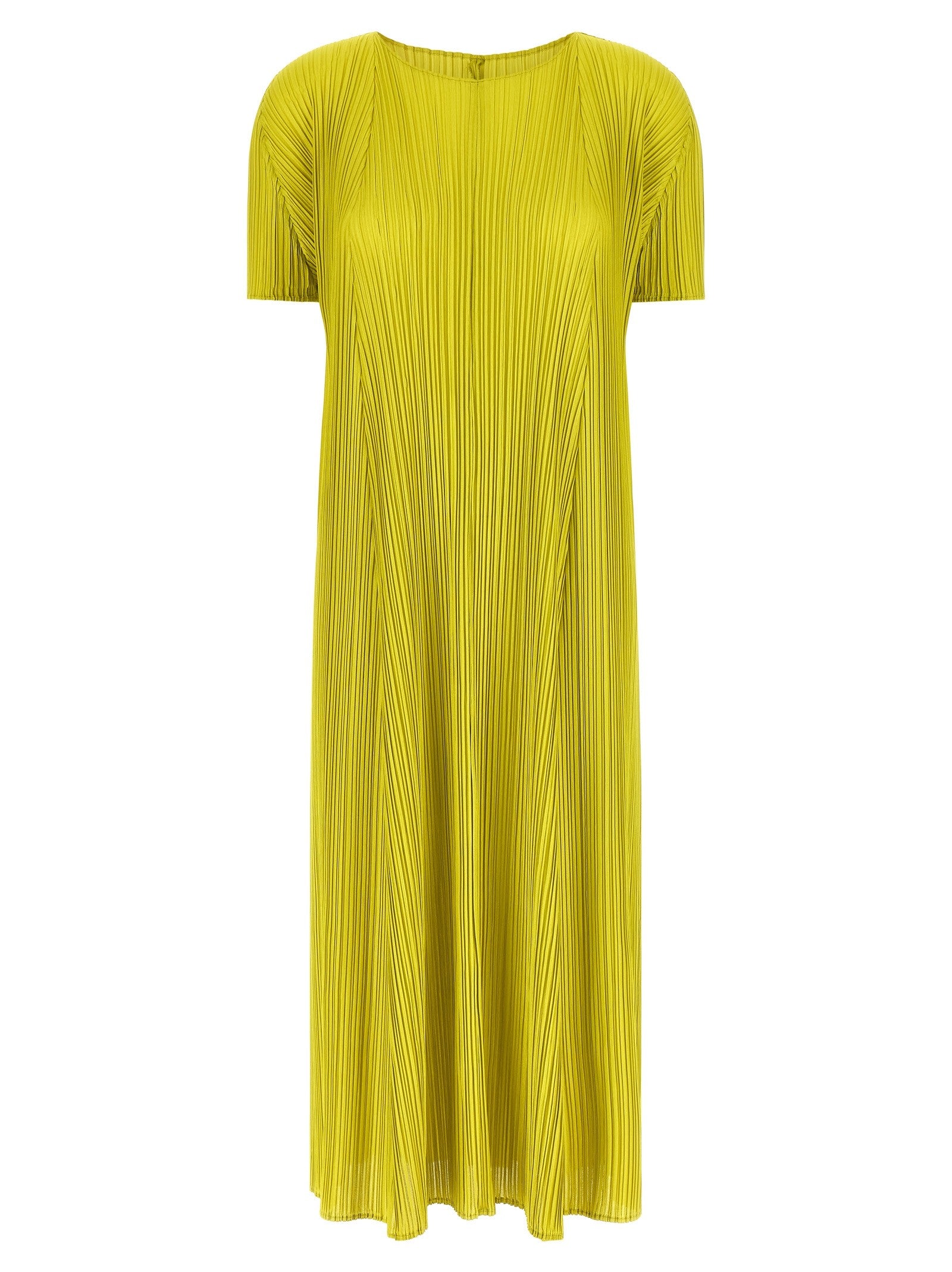 Pleats Please Issey Miyake Mellow Pleats Dress Green