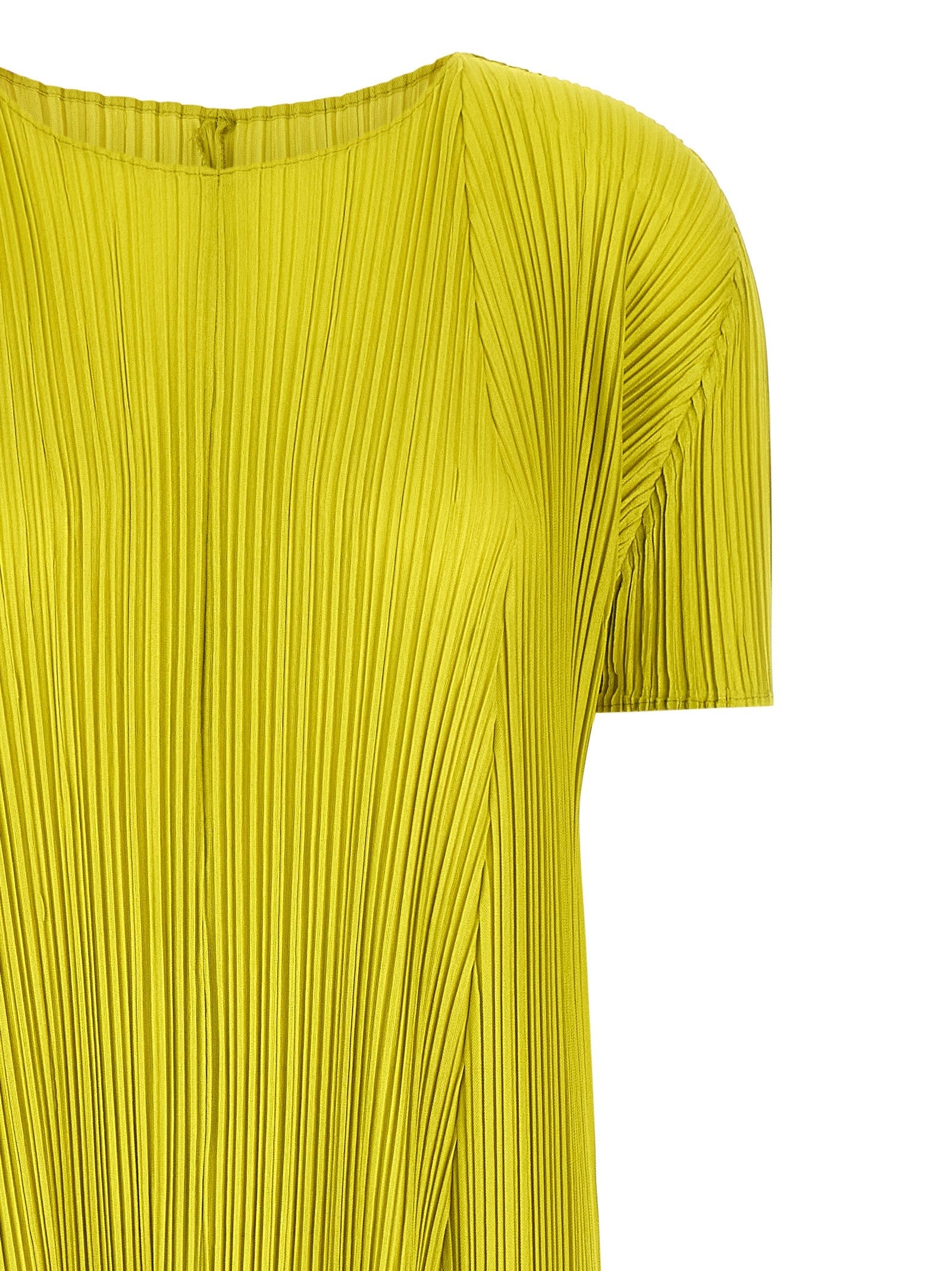 Pleats Please Issey Miyake Mellow Pleats Dress Green