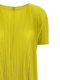 Pleats Please Issey Miyake Mellow Pleats Dress Green