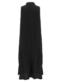 Pleats Please Issey Miyake Mellow Pleats Dress Black