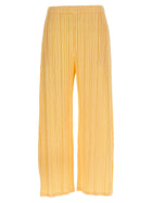 Pleats Please Issey Miyake Mellow Pleats Pants Yellow