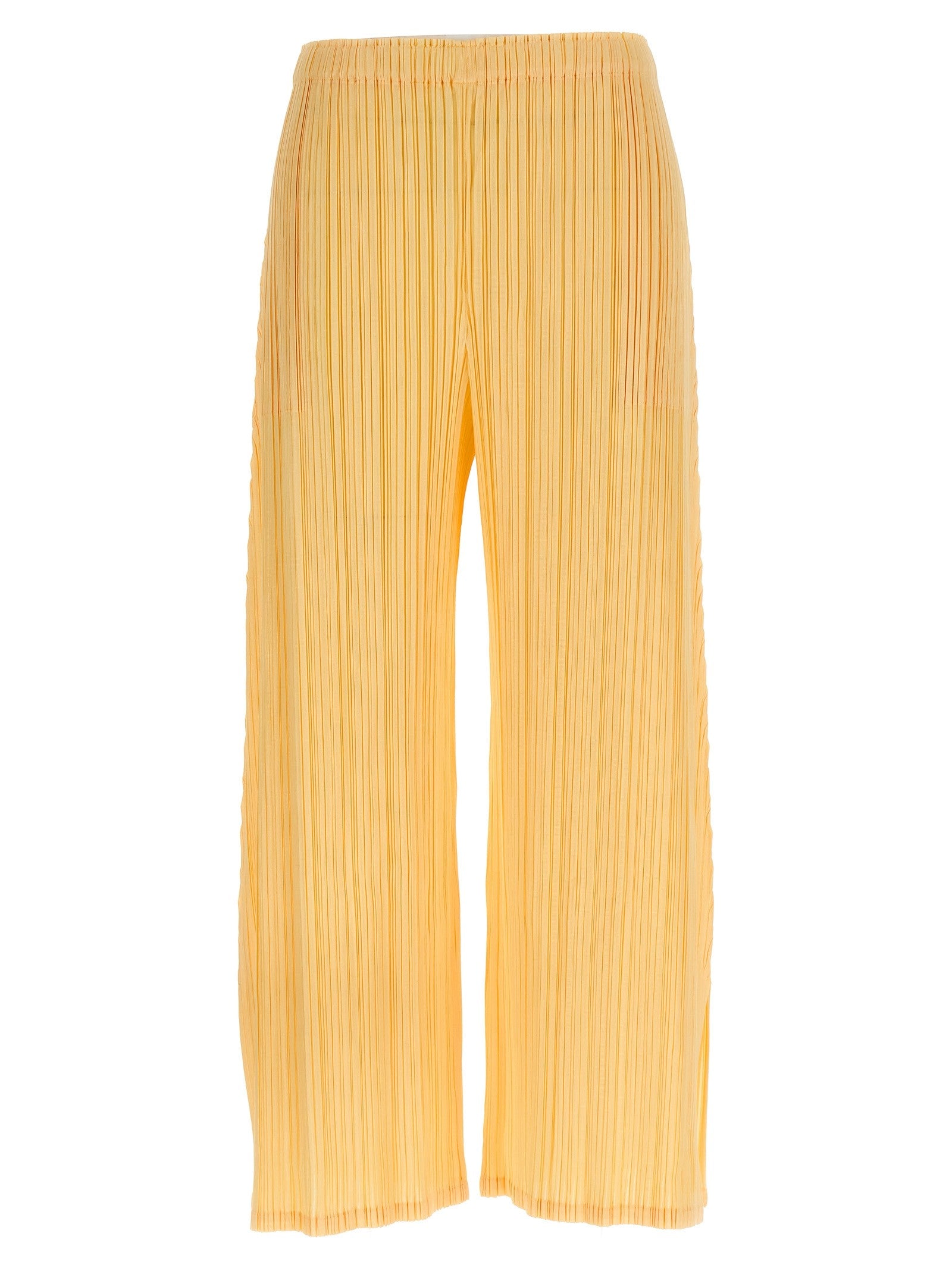 Pleats Please Issey Miyake Mellow Pleats Pants Yellow