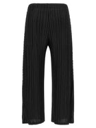 Pleats Please Issey Miyake Mellow Pleats Pants Black