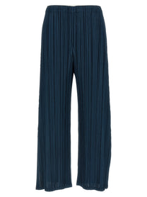 Pleats Please Issey Miyake Mellow Pleats Pants Blue