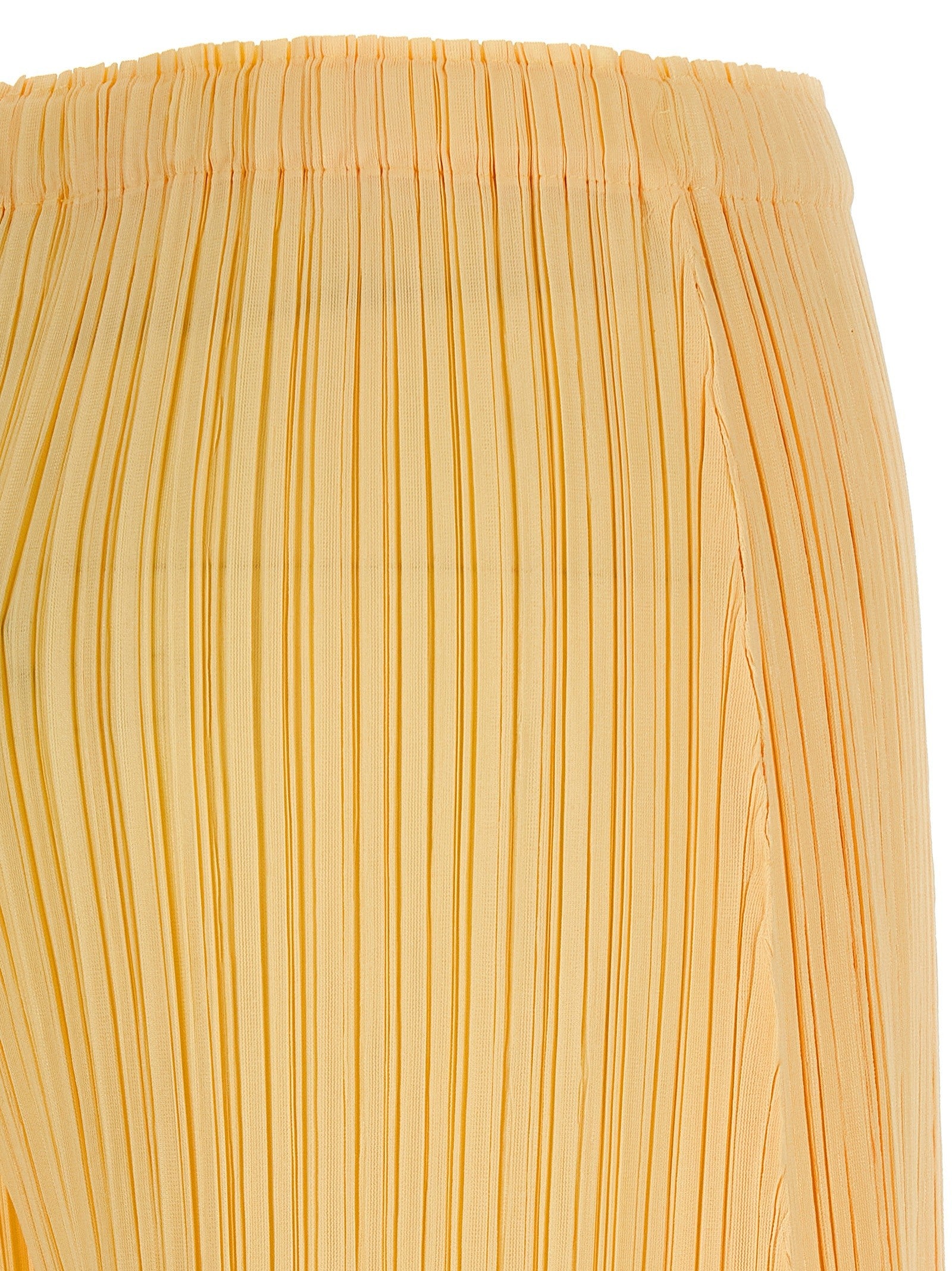 Pleats Please Issey Miyake Mellow Pleats Pants Yellow