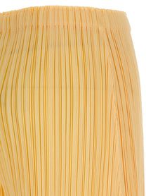 Pleats Please Issey Miyake Mellow Pleats Pants Yellow