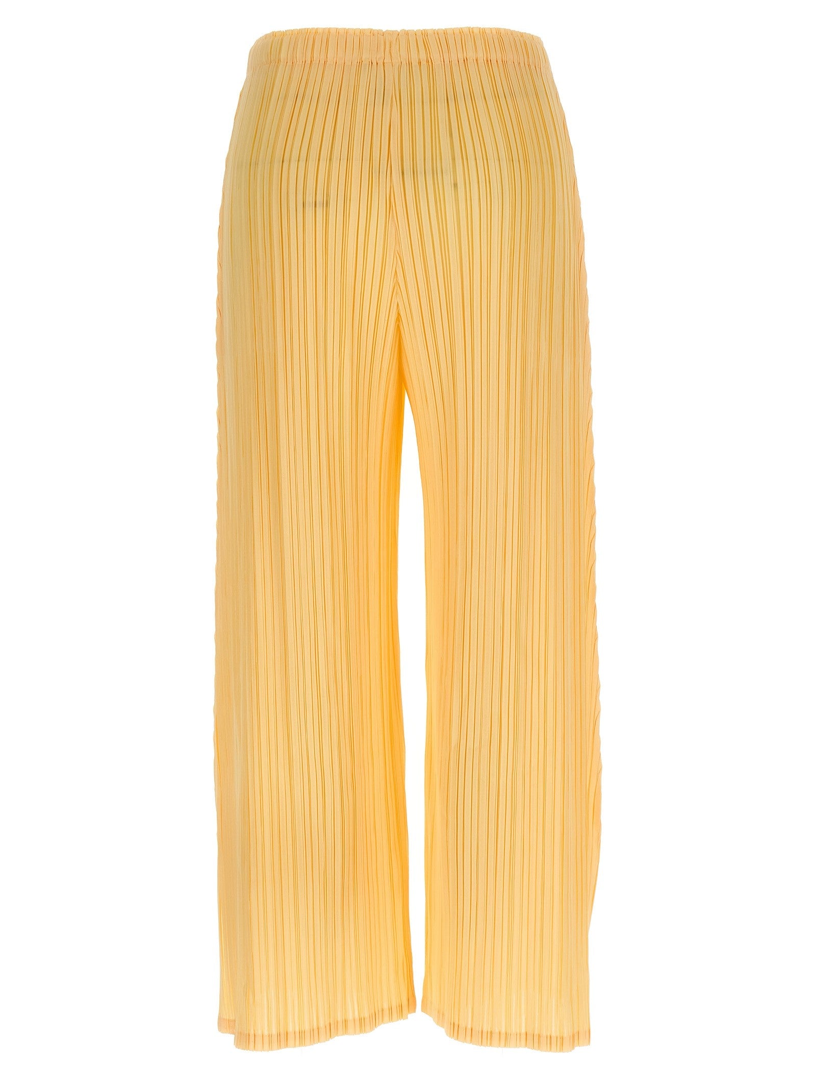 Pleats Please Issey Miyake Mellow Pleats Pants Yellow