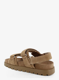 Tory Burch Women's Mellow Sport Suede Sandals Silver