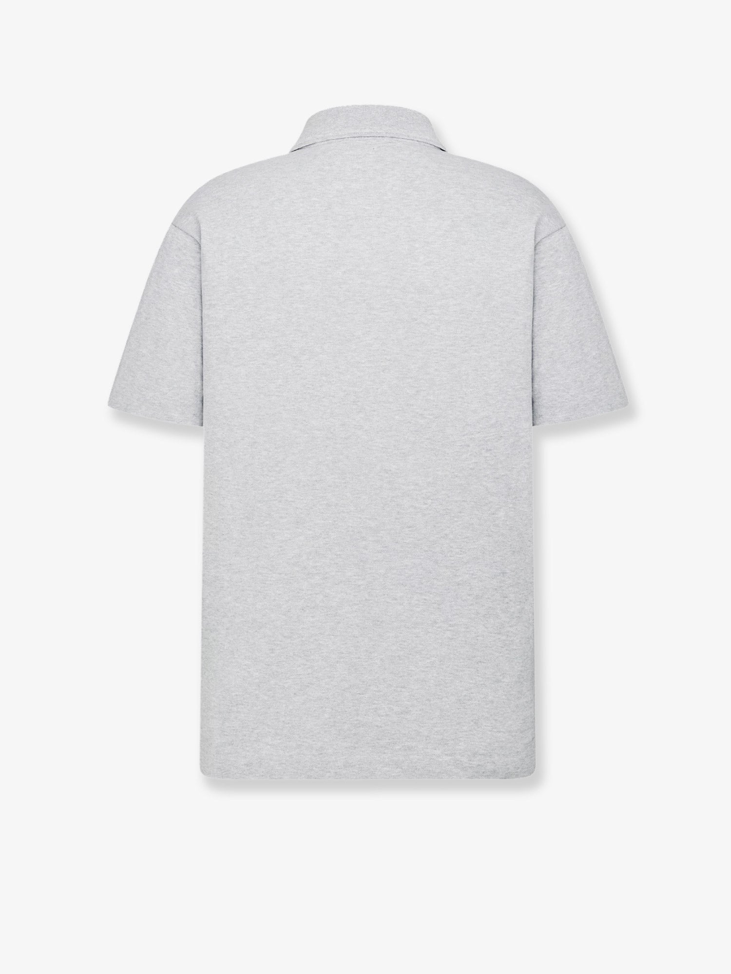 Dior Men's Élnge Cotton and Silk Polo Shirt Grey Dior