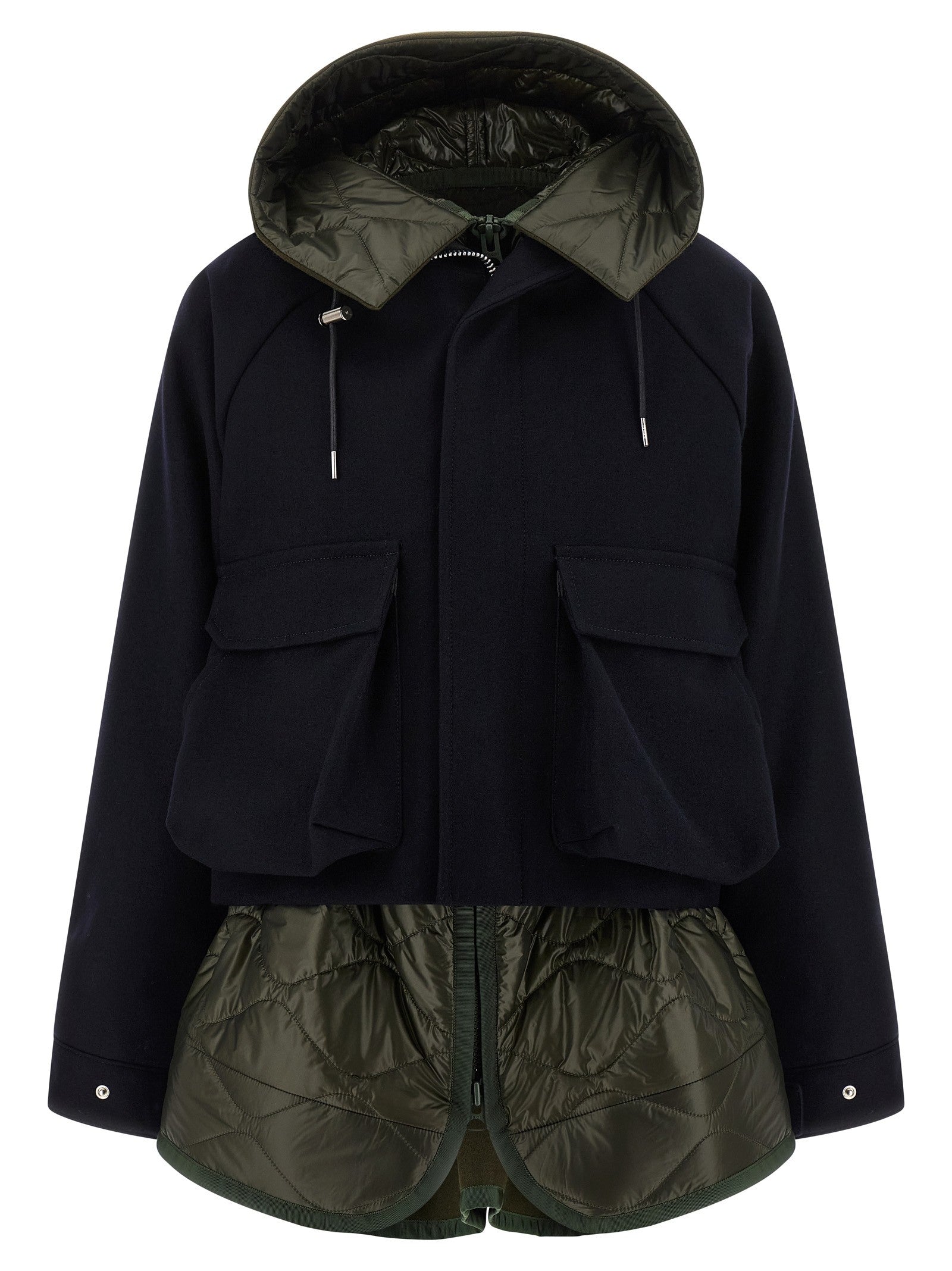 Sacai Melton Blouson Gold