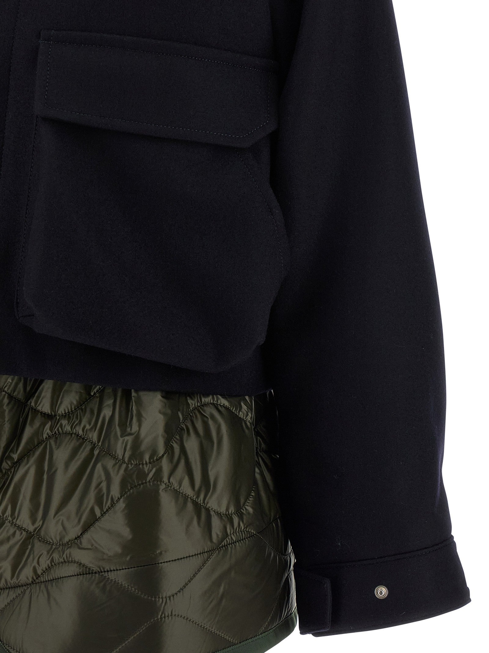 Sacai Melton Blouson Gold