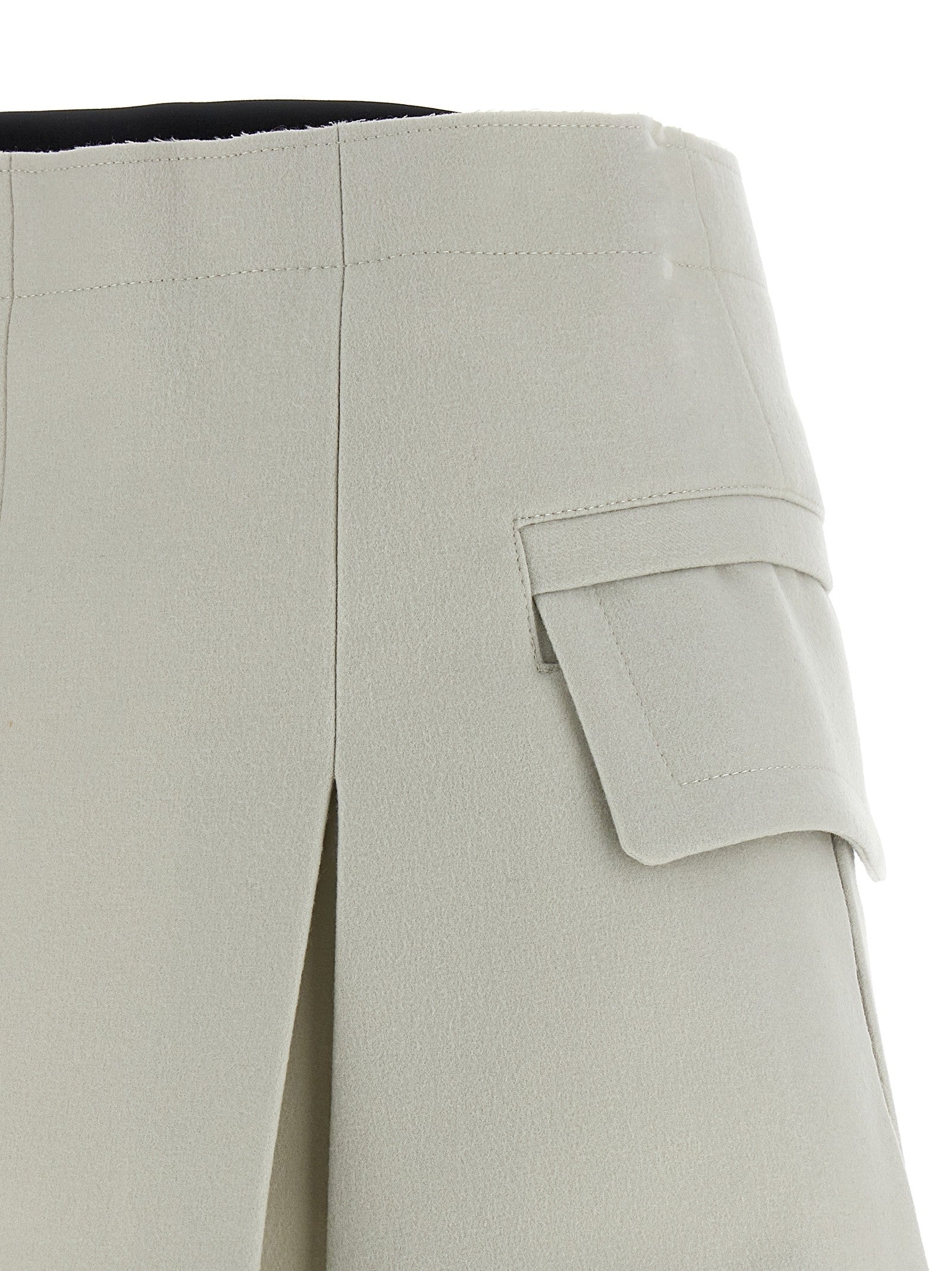 Sacai Melton Skort Grey