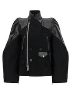 Sacai Melton Wool Jacket Black
