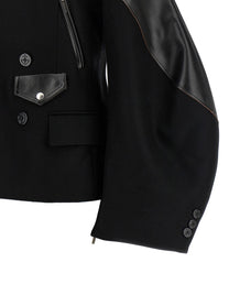Sacai Melton Wool Jacket Black, view 5
