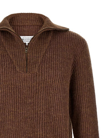 Maison Margiela Mending Sweater Brown