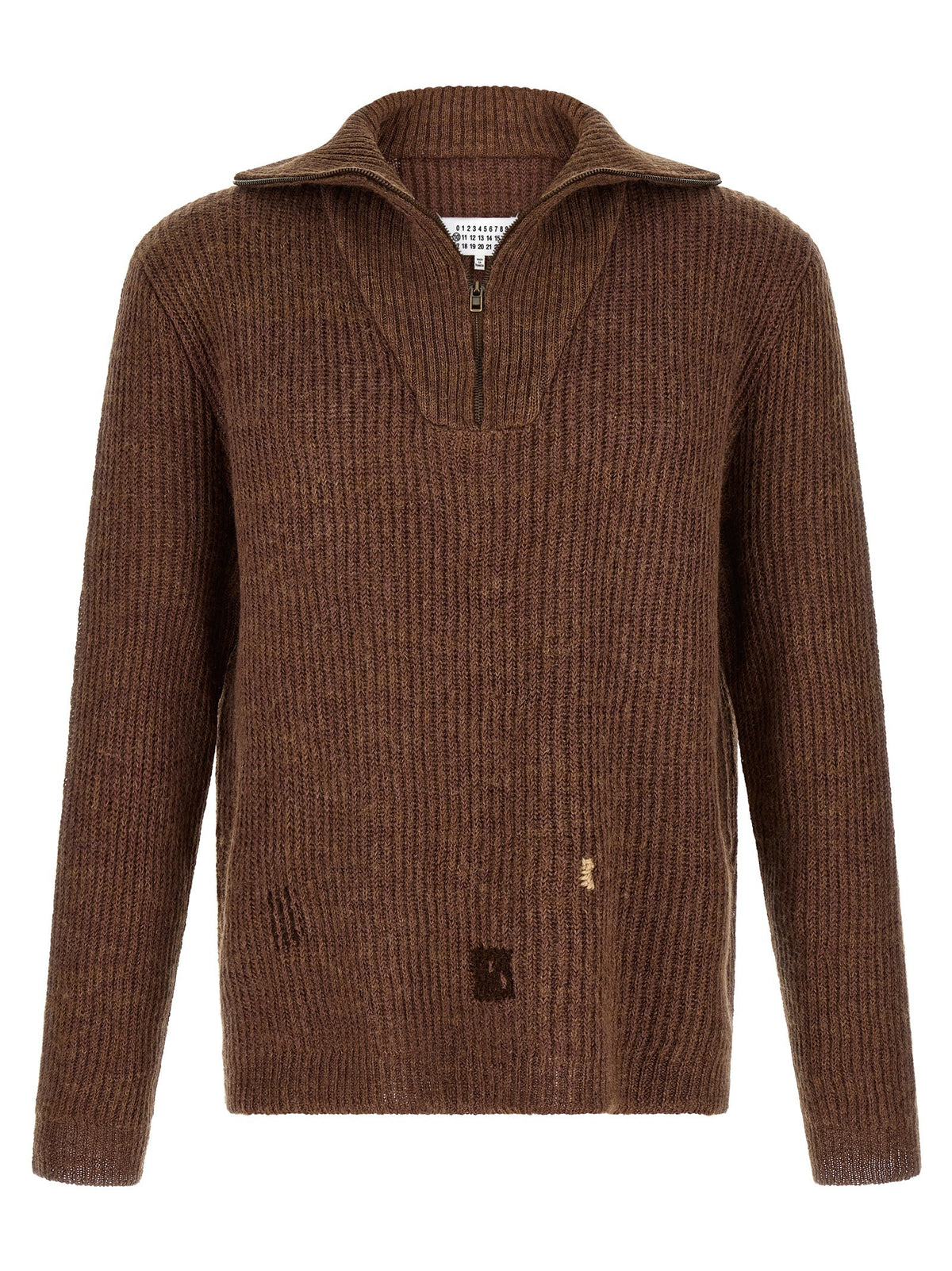 Maison Margiela Mending Sweater Brown