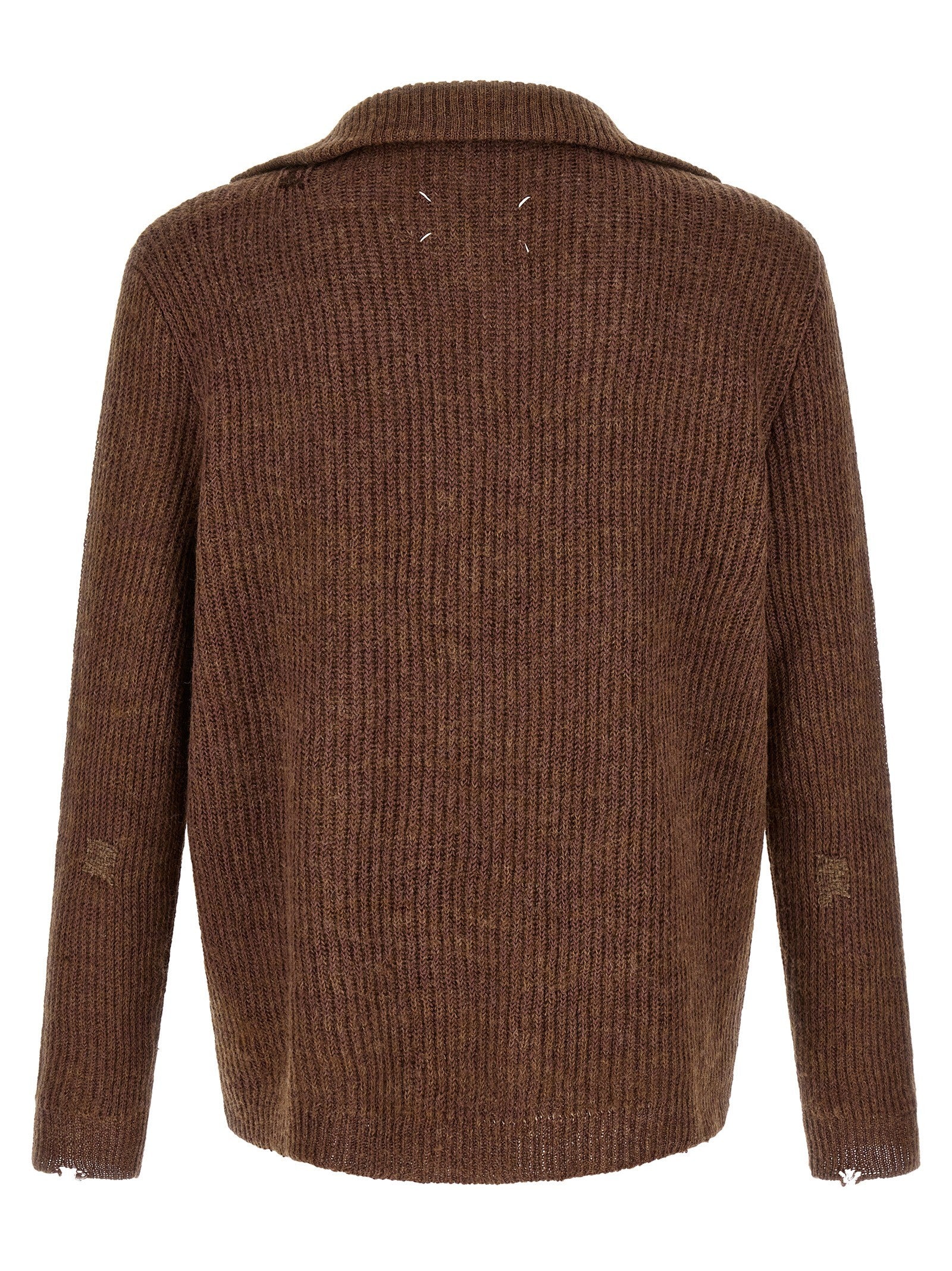 Maison Margiela Mending Sweater Brown