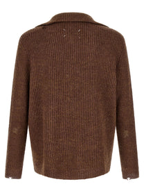 Maison Margiela Mending Sweater Brown