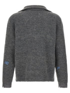 Maison Margiela Men's Ribbed Linen and Wool Blend Sweater Brown, view 2