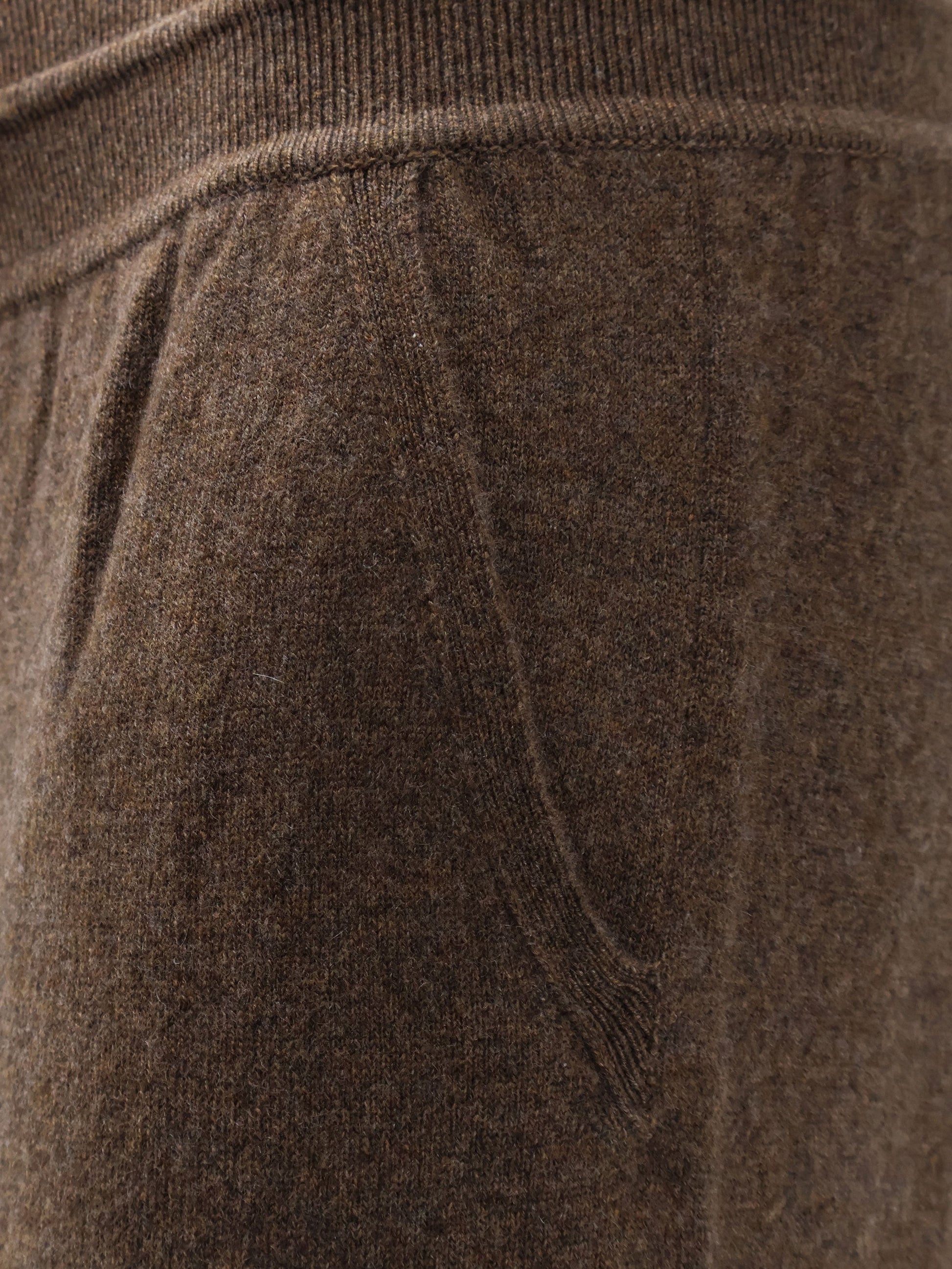 Loro Piana Women's Merano Revamp Baby Cashmere Trousers Brown