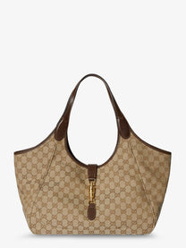 Gucci Women's Mercato GG Fabric Shoulder Bag Brown