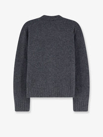 Alysi Women's Merino Wool and Cashmere Blend Sweater Grey