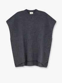 Alysi Women's Merino Wool and Cashmere Blend Sweater Grey
