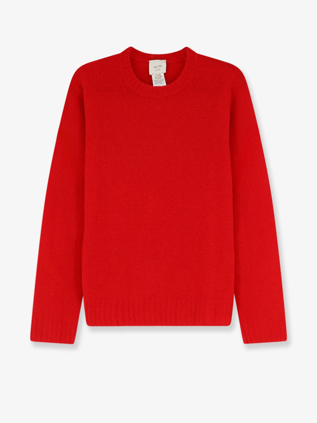 Alysi Women's Merino Wool and Cashmere Blend Sweater Red