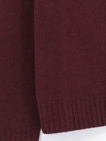 Alysi Women's Merino Wool and Cashmere Blend Sweater Red