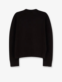 Alysi Women's Merino Wool and Cashmere Blend Sweater Brown