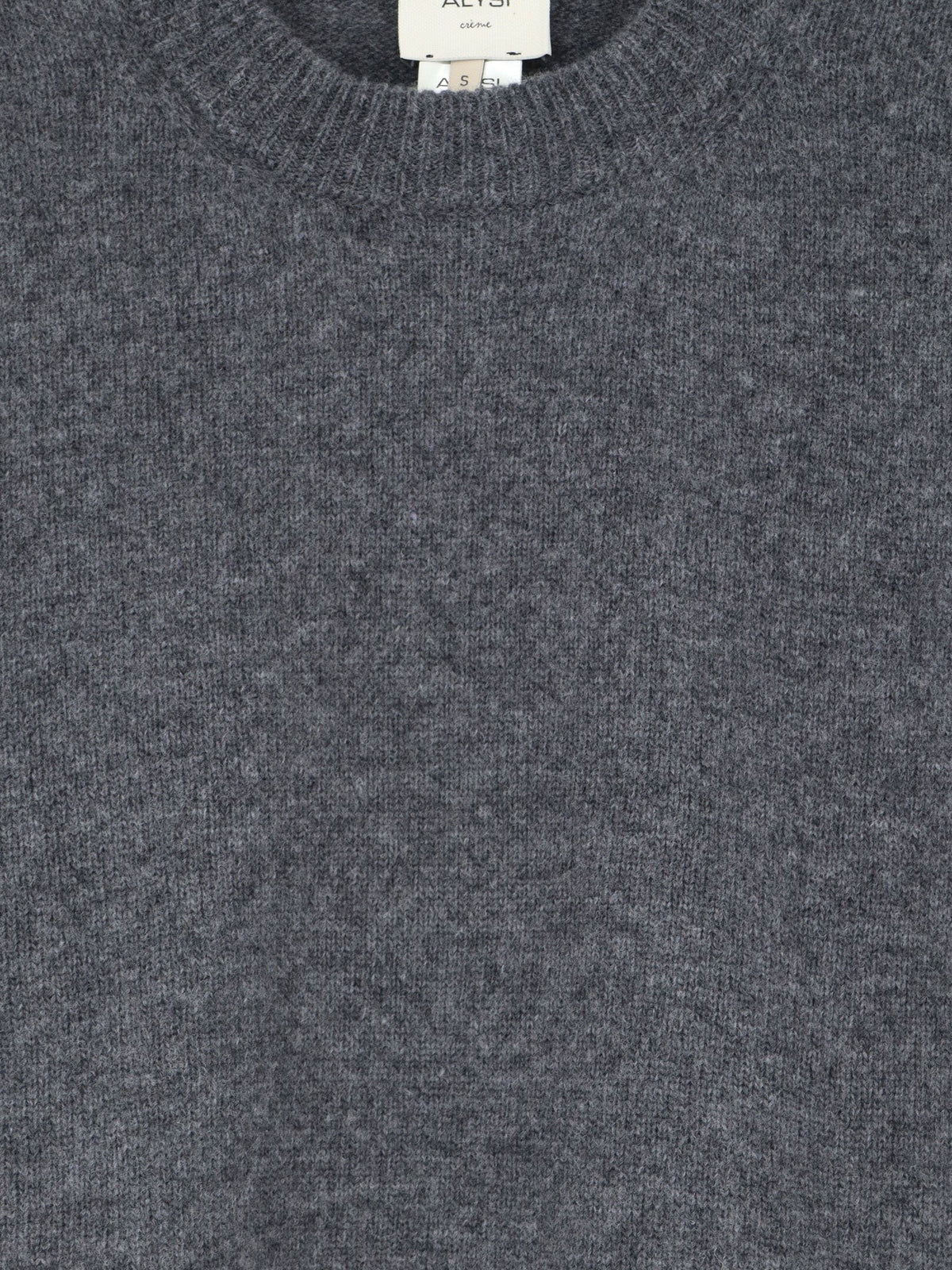 Alysi Women's Merino Wool and Cashmere Blend Sweater Grey